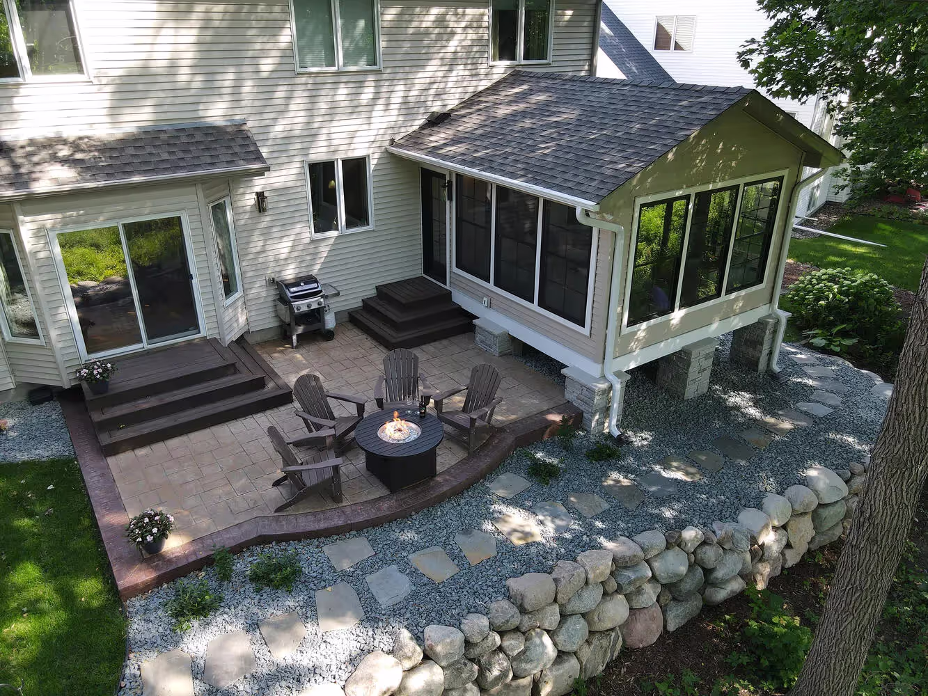 Chanhassen Sunroom Addition on 1990’s Two-Story