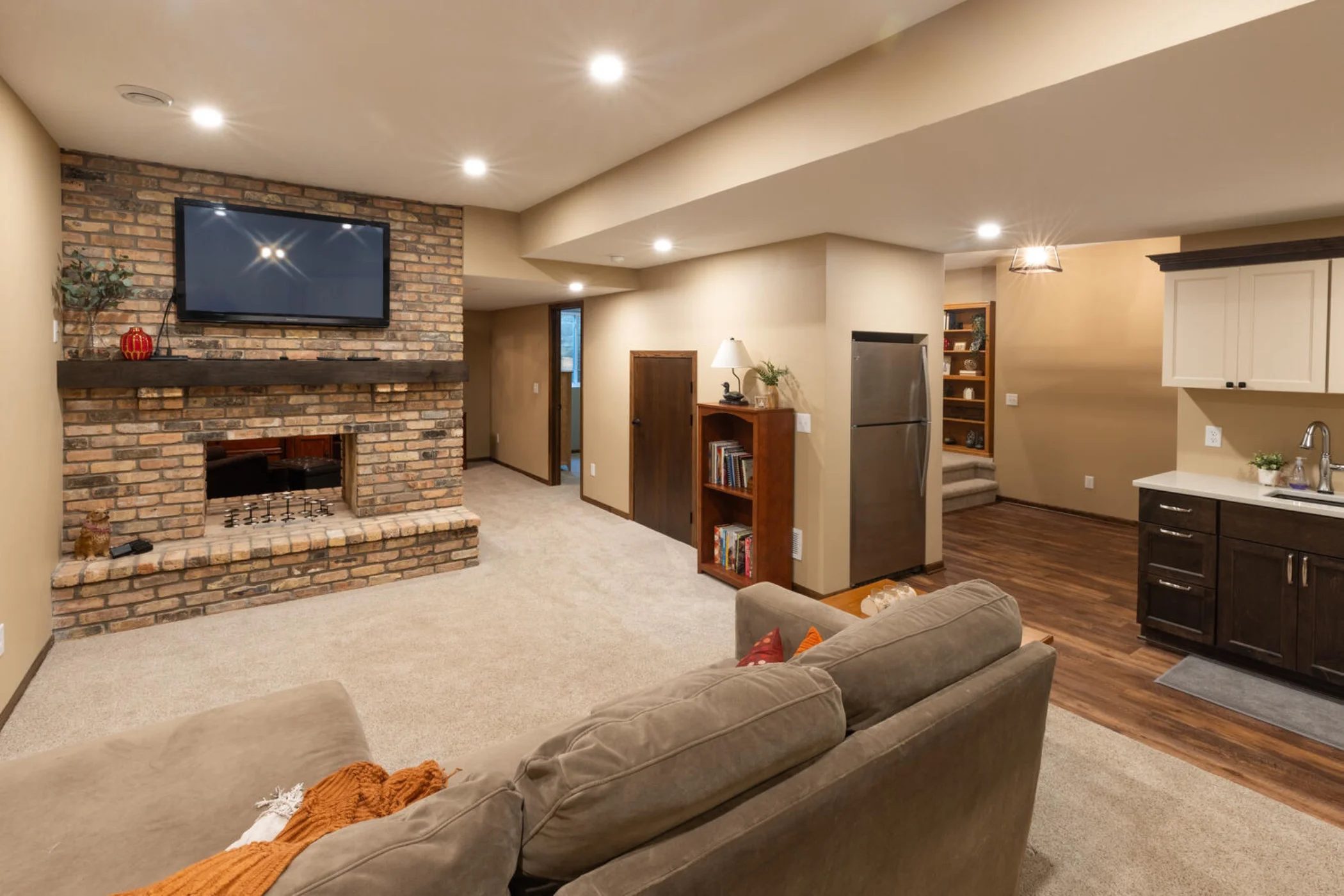 Arden Hills 1980’s Two-Story Tudor Basement Renovation