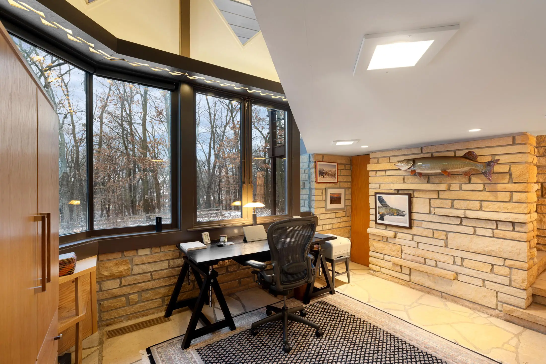 Chanhassen 1970’s Frank Lloyd Wright Inspired Office Remodel