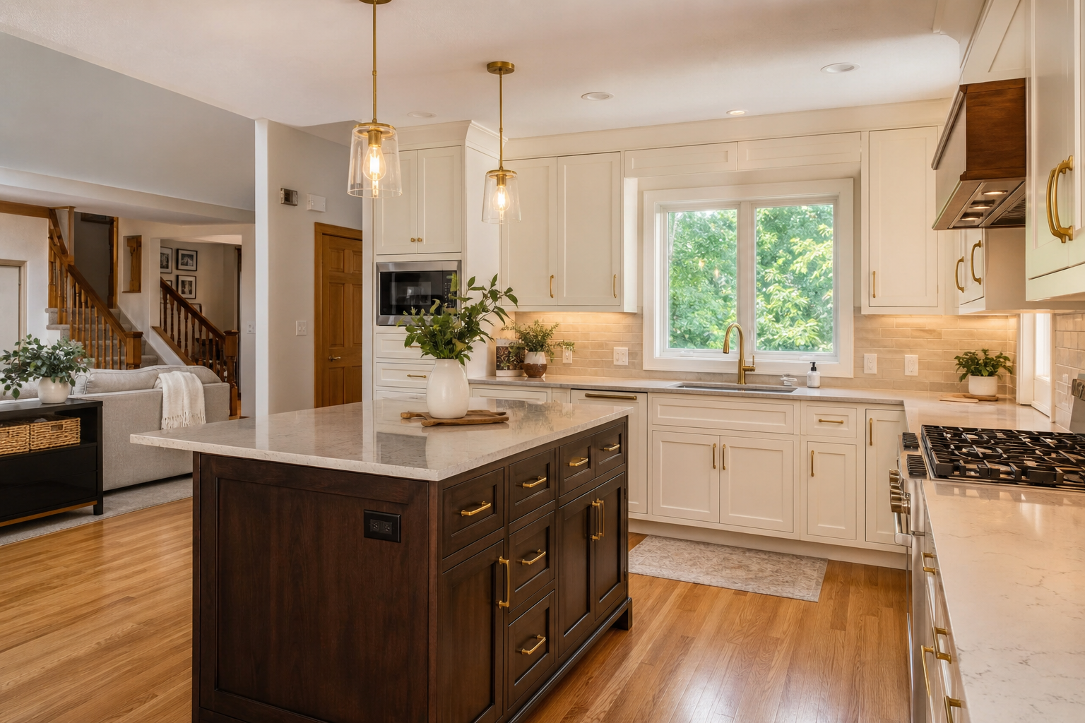 Remodeled kitchen in a Plymouth, MN home by New Spaces